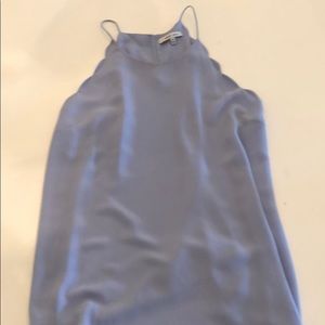 Cute light blue scalloped tank